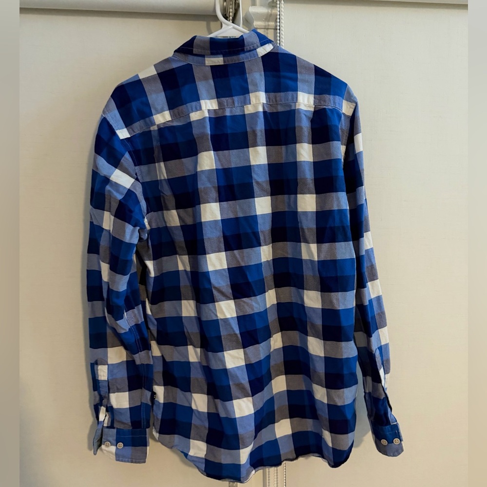 Nautica | Blue & White Plaid Checkered Shirt